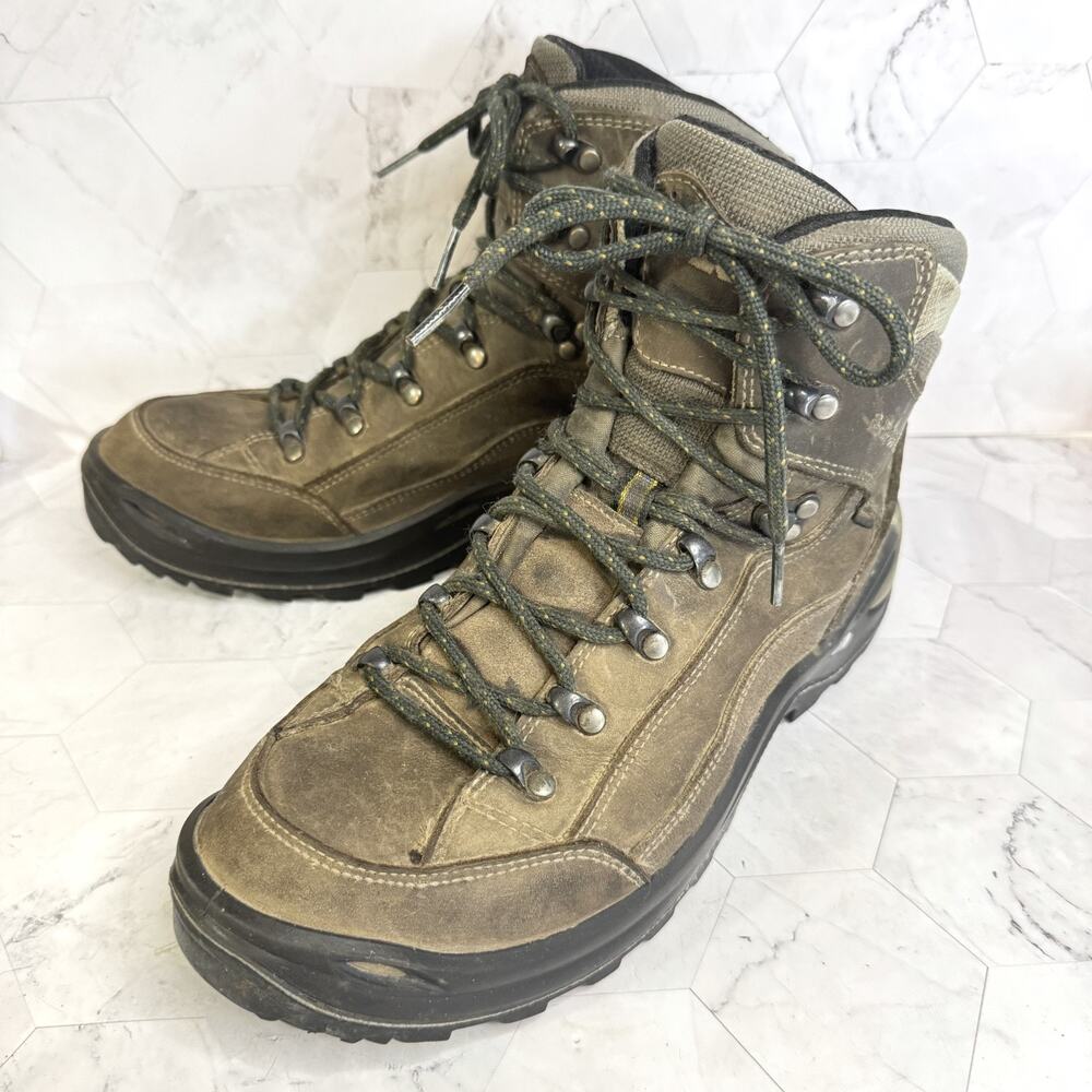 Lowa Renegade Hiking Boots GTX Mid Gore-Tex Womens Brown Sz 11 Vibram Tread